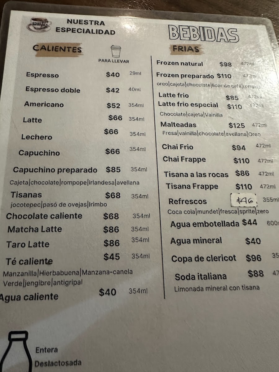 Café Andrade Manzanillo Menu - Image 4